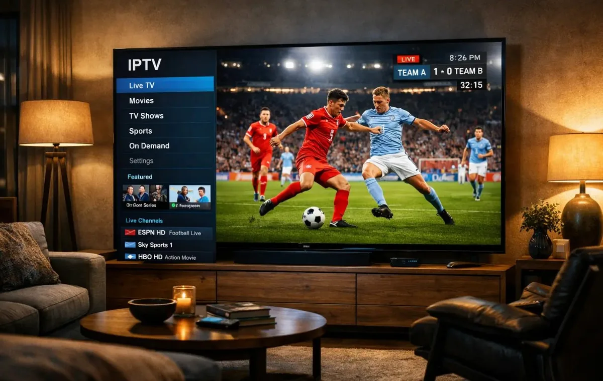 IPTV sport live streaming with remote control